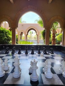 Jeu d’échec géant à Marrakech