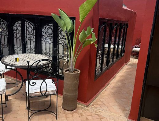Terrasse extérieure riad saaliya