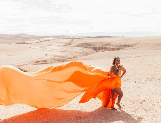 Shooting photo Flying Dress à Marrakech